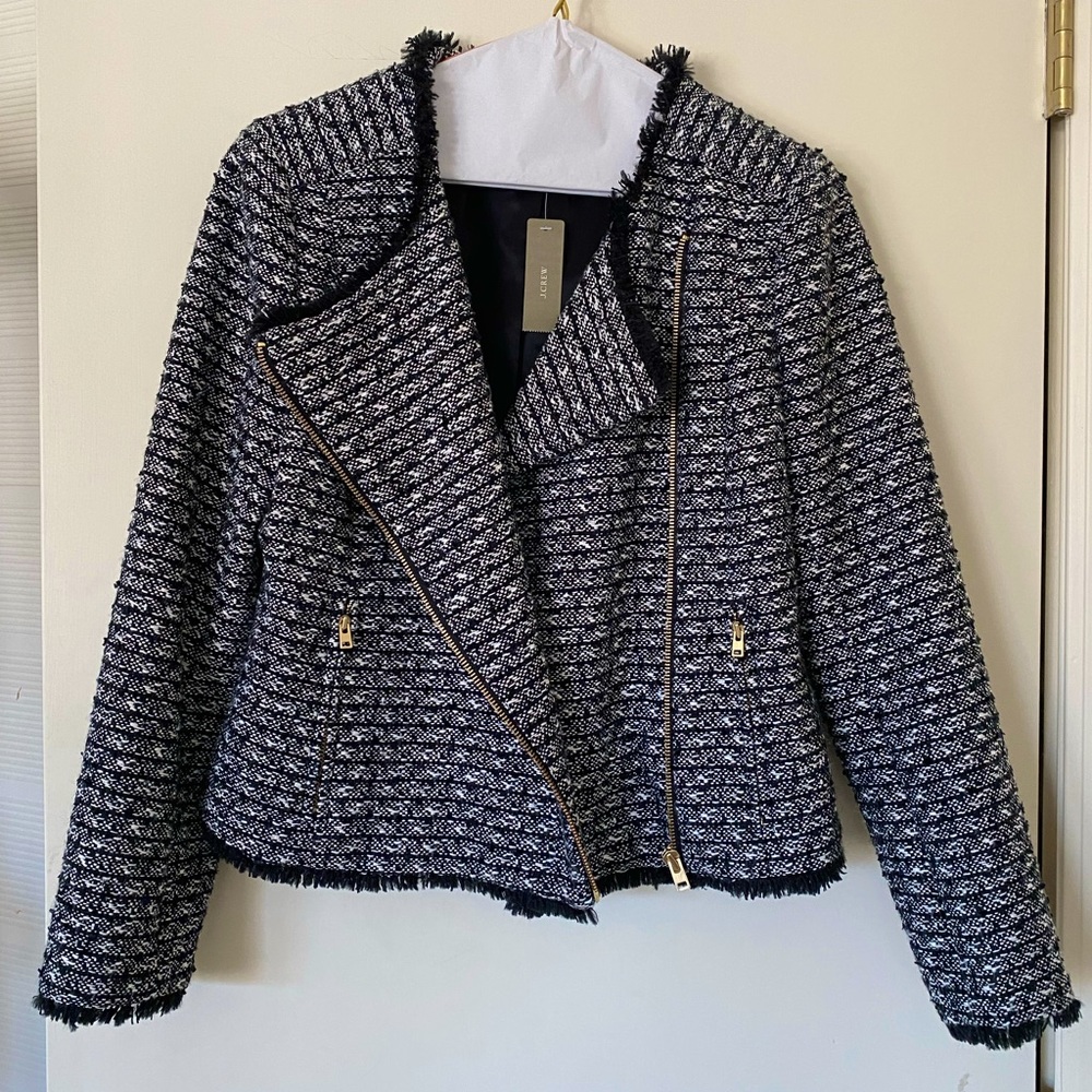 J.Crew tweed crop jacket